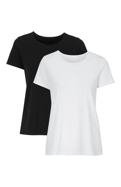 T-shirt, black/white