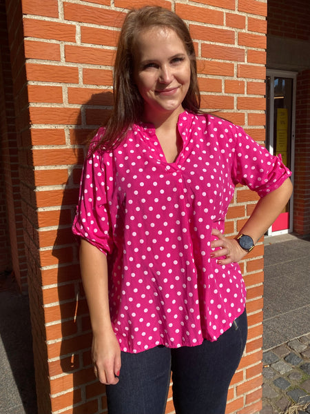 dot bluse